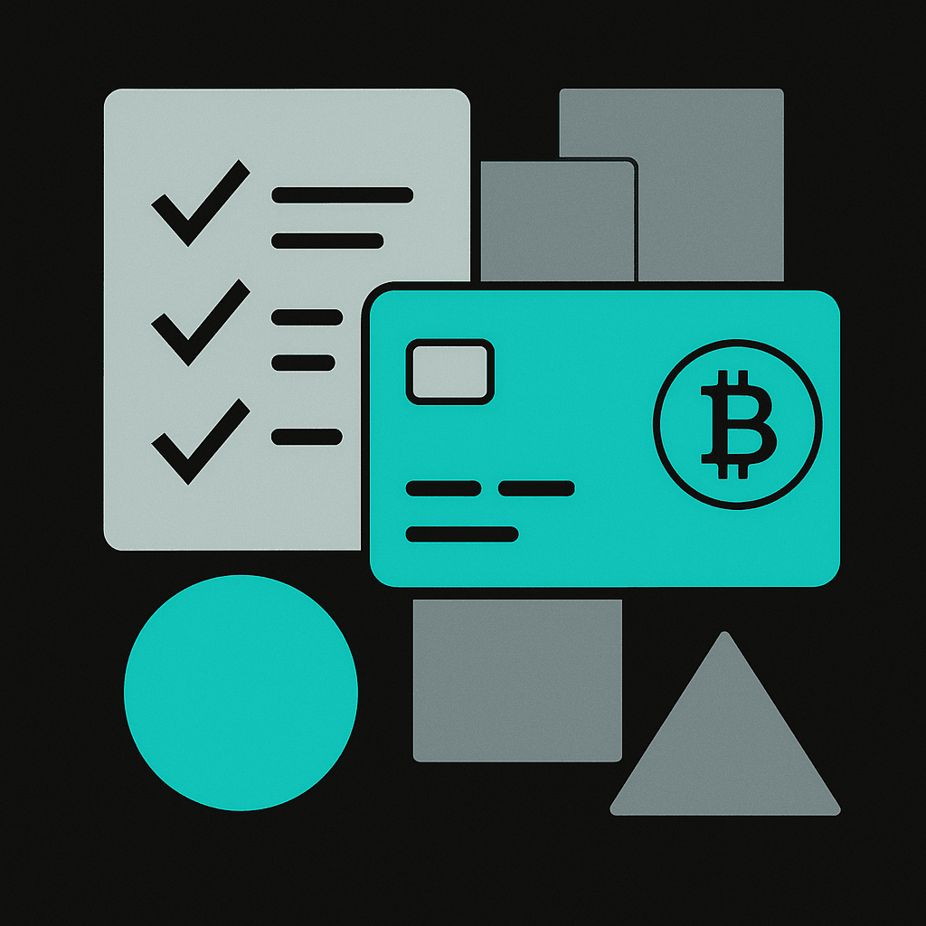 Abstract illustration of Documents Needed for a Crypto Card: The Real Checklist