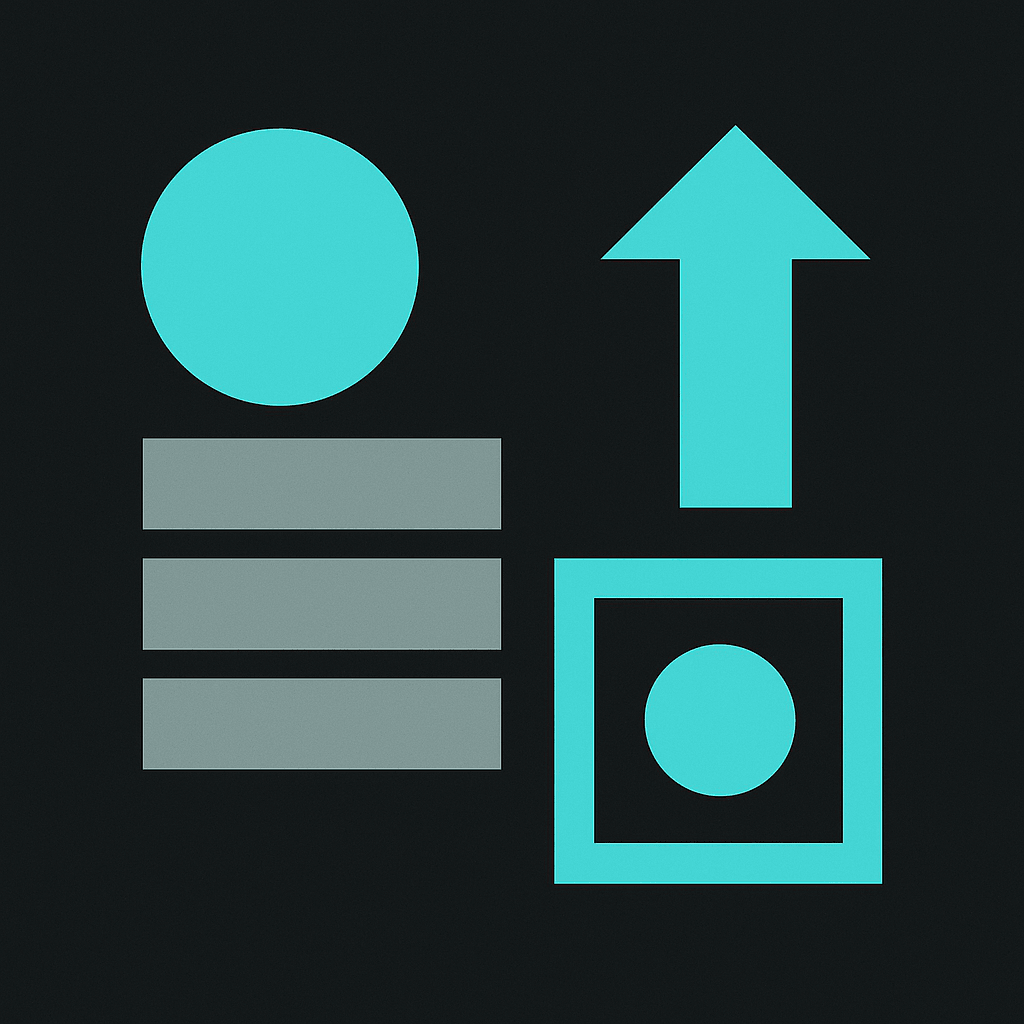 Abstract illustration of The Stack: KYC, Funding, Settlement, Tokenization