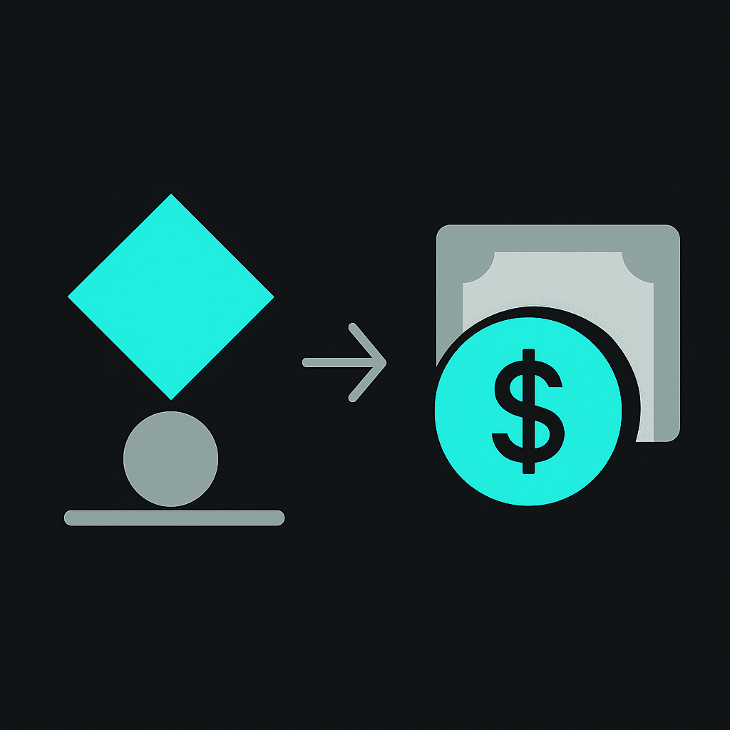Abstract illustration of From Speculative Asset to Spendable Money