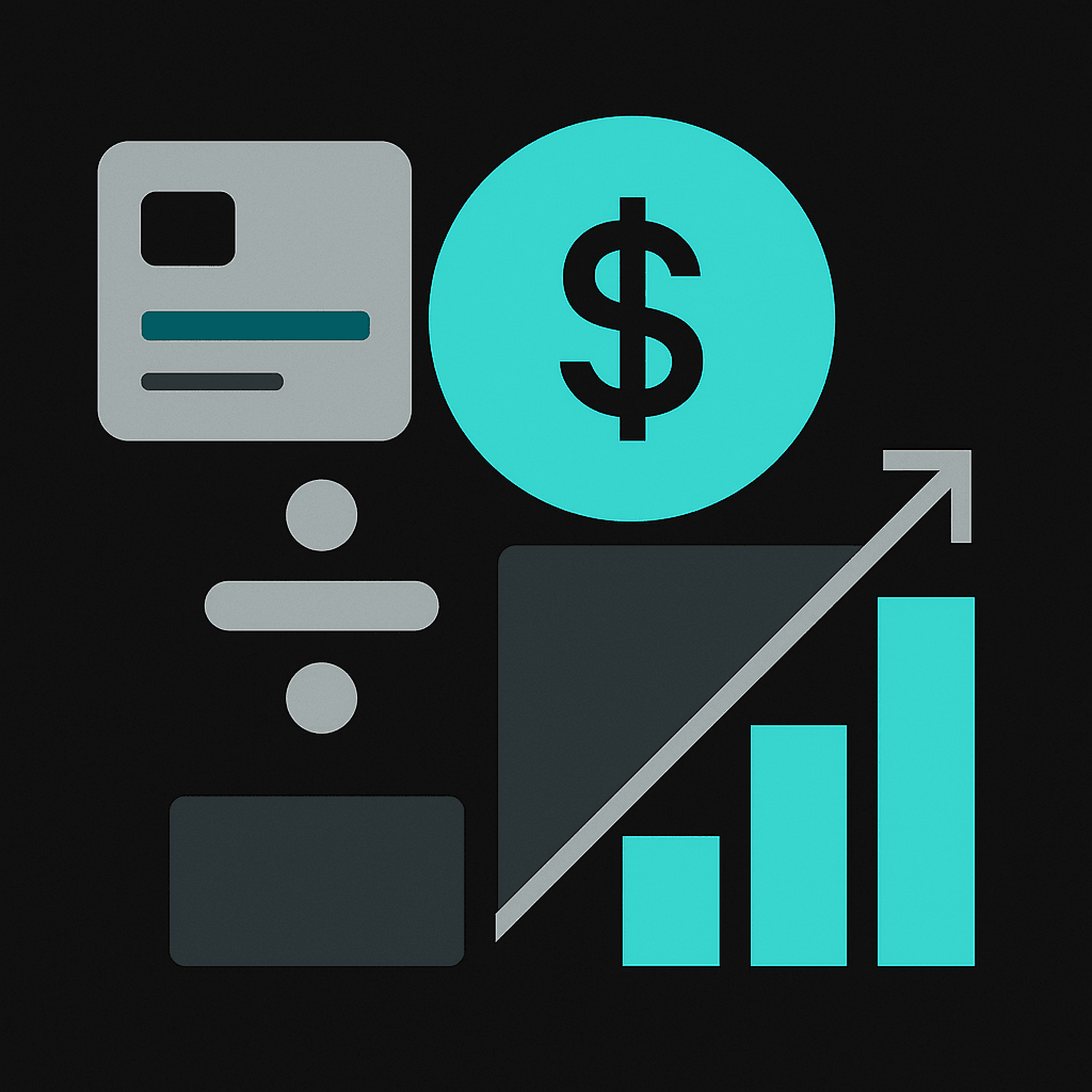 Abstract illustration of WaldenPay Fees Explained (With Real Math)