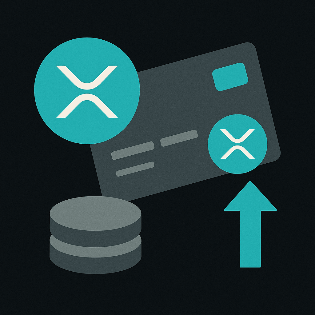 Abstract cover illustration for "XRP Debit Card 2026: How to Spend Ripple Anywhere"
