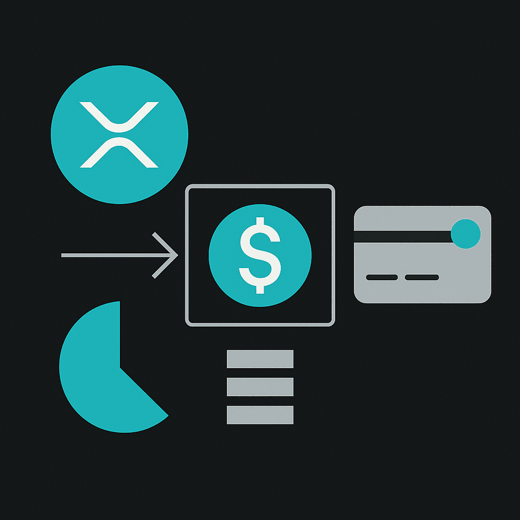 Abstract illustration of How XRP Actually Converts to Card Balance