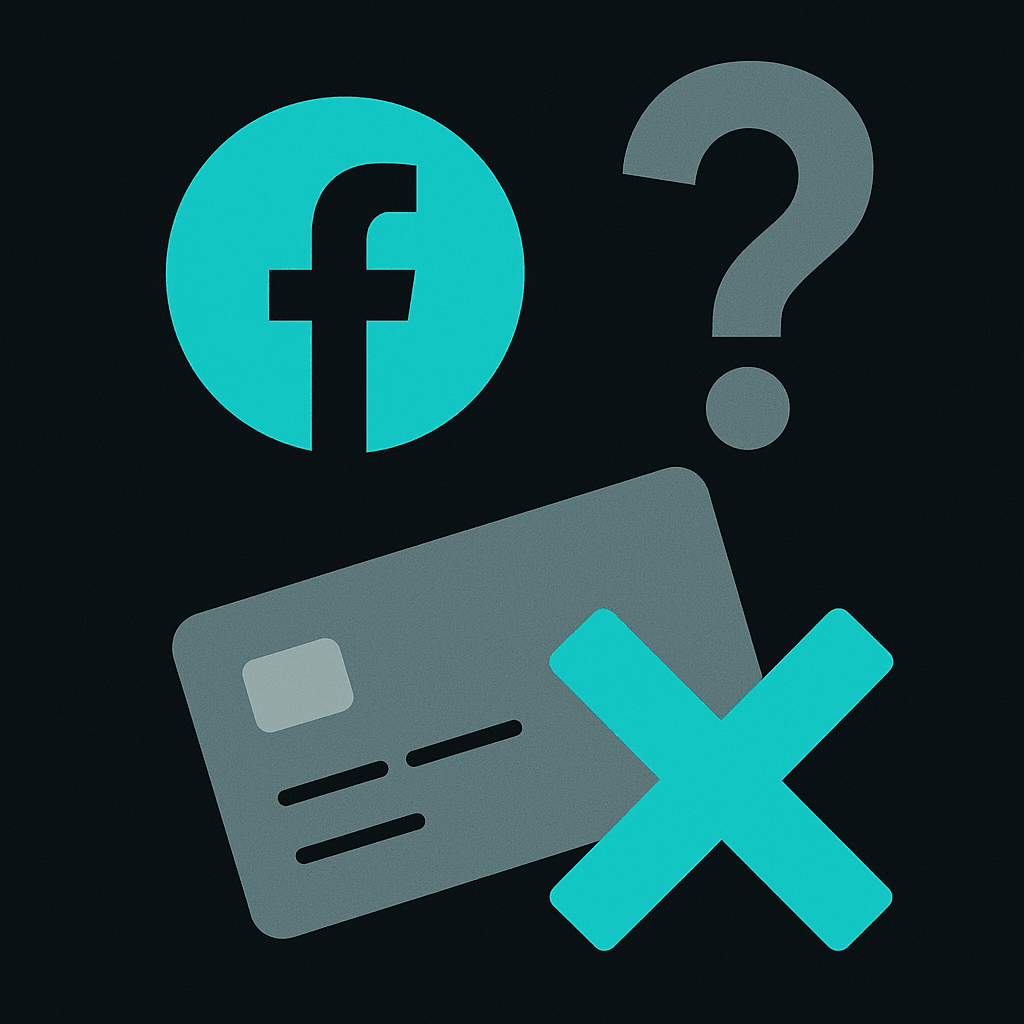 Abstract illustration of Why Does Facebook Keep Declining My Card?
