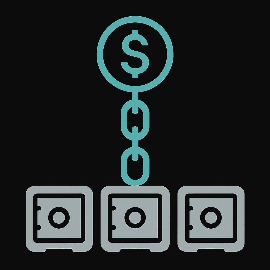 Abstract illustration of The Custodial Chain: Who Actually Holds Your Money