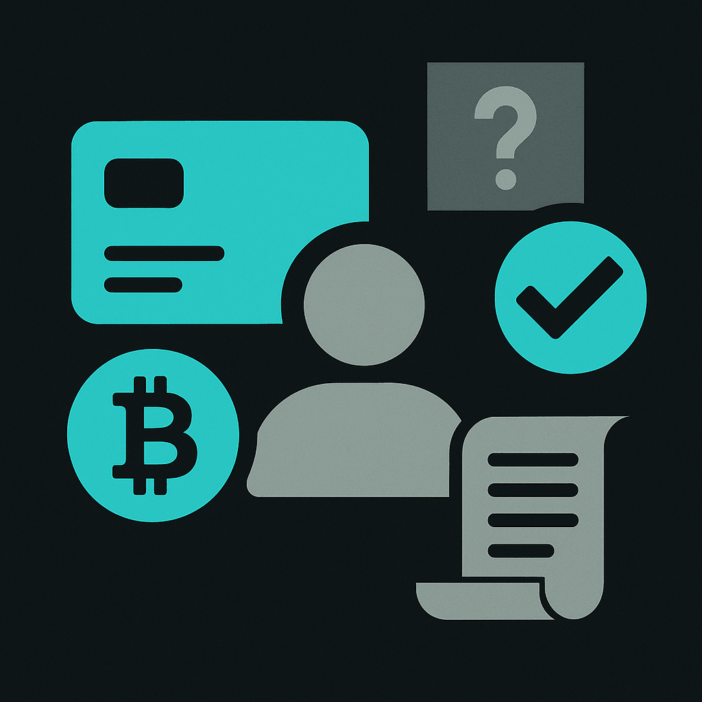 Abstract illustration of Crypto Card KYC Requirements: What to Actually Expect