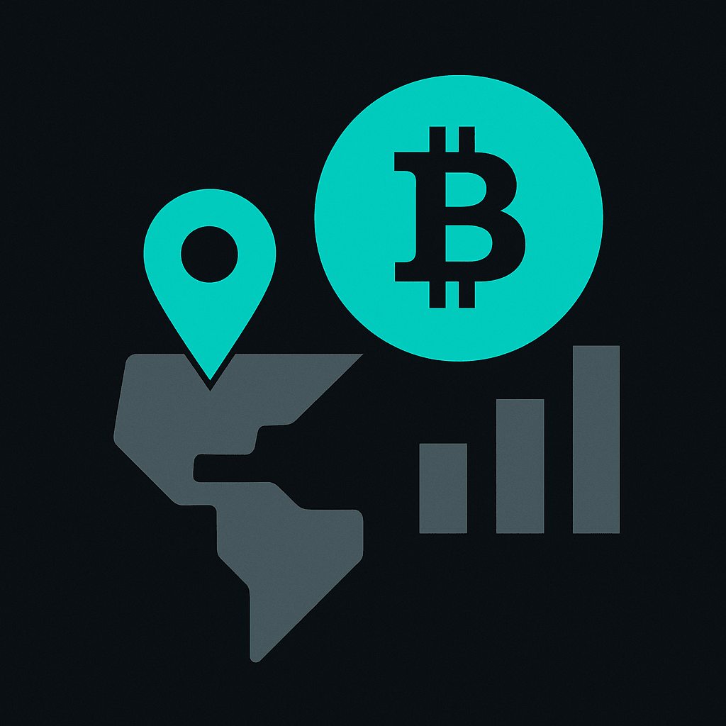Abstract illustration of Crypto Ownership by Country: Who's Actually Using It